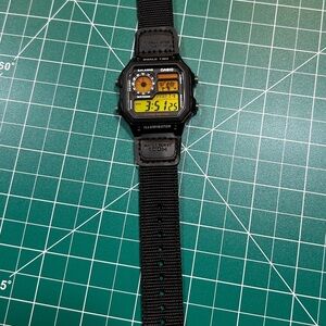 Modified Casio Black Digital Illuminator Watch